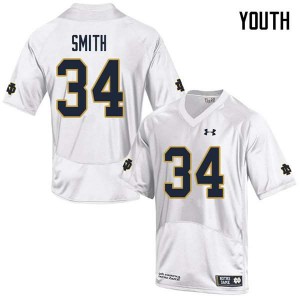 #34 Jahmir Smith Irish Youth Game College Jersey White