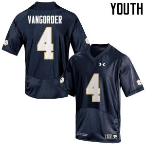 #4 Montgomery VanGorder UND Youth Game Alumni Jerseys Navy Blue
