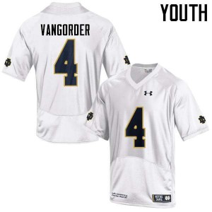 #4 Montgomery VanGorder Notre Dame Youth Game Player Jersey White