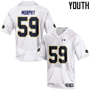 #40 Kier Murphy UND Youth Game College Jersey White