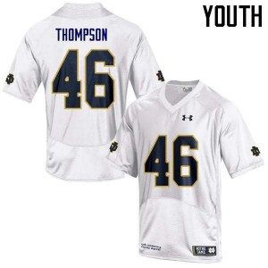 #41 Jimmy Thompson Irish Youth Game Player Jerseys White