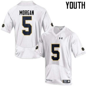 #5 Nyles Morgan Fighting Irish Youth Game Alumni Jerseys White