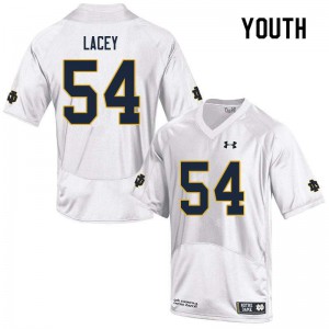 #54 Jacob Lacey UND Youth Game Player Jersey White