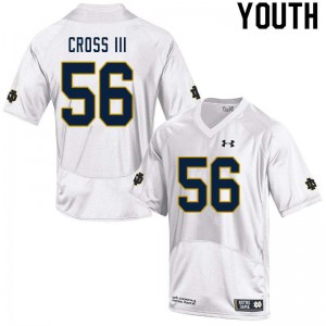 #56 Howard Cross III UND Youth Game Stitch Jersey White