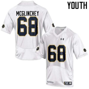#68 Mike McGlinchey Notre Dame Fighting Irish Youth Game Official Jerseys White