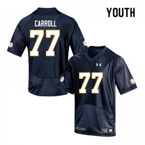 #77 Quinn Carroll Notre Dame Youth Game Alumni Jerseys Navy