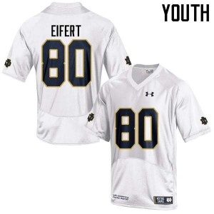 #80 Tyler Eifert UND Youth Game Stitch Jerseys White