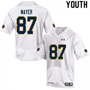 #87 Michael Mayer Notre Dame Youth Game College Jersey White