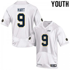 #9 Cam Hart Irish Youth Game Embroidery Jerseys White