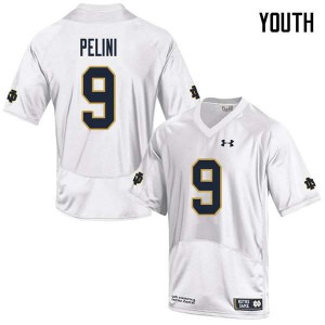 #9 Patrick Pelini UND Youth Game University Jersey White