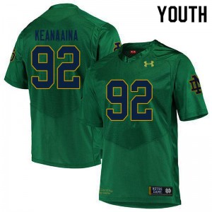 #92 Aidan Keanaaina Irish Youth Game Football Jersey Green