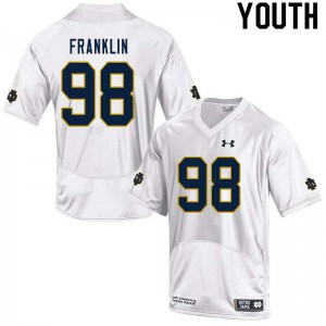 #98 Ja'Mion Franklin Irish Youth Game Player Jerseys White